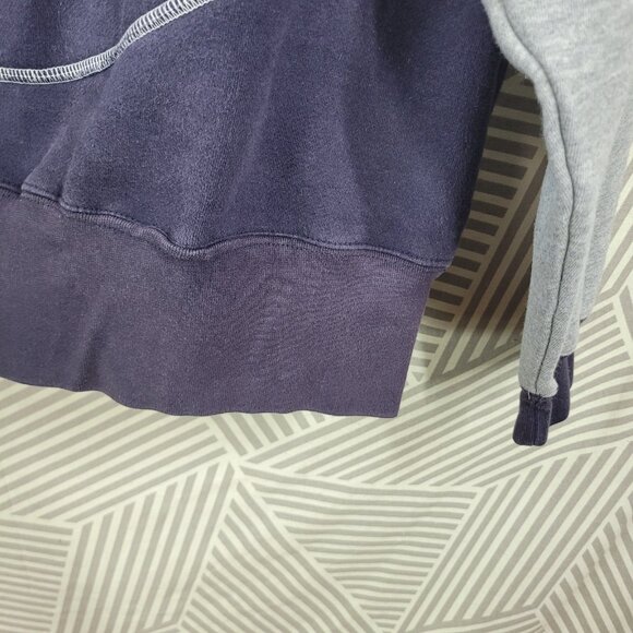 Vtg Akademiks Hoodie Men XXL Heavy Fleece Y2K Hip Hop 90s 1/4 Sweatshirt Navy - Picture 3 of 6